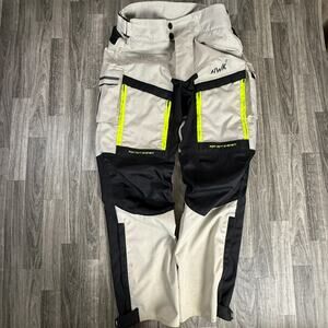 HWK Motorcycle Pants Black Gray Cordura Air Vent System CE Armor Riding Gear L